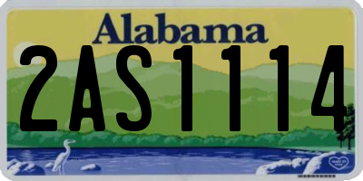 AL license plate 2AS1114
