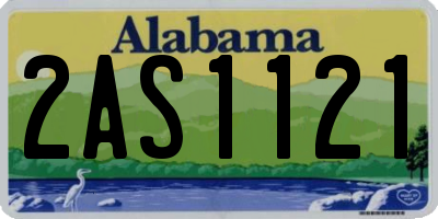 AL license plate 2AS1121