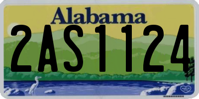 AL license plate 2AS1124