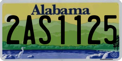 AL license plate 2AS1125