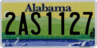 AL license plate 2AS1127
