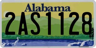 AL license plate 2AS1128