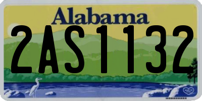 AL license plate 2AS1132