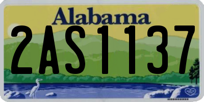 AL license plate 2AS1137