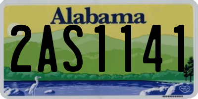 AL license plate 2AS1141