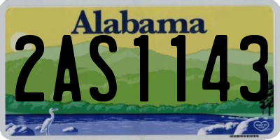 AL license plate 2AS1143