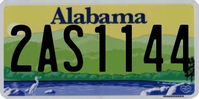 AL license plate 2AS1144