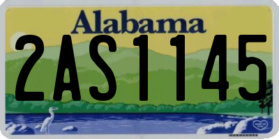 AL license plate 2AS1145