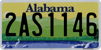 AL license plate 2AS1146