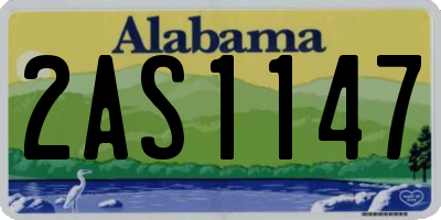 AL license plate 2AS1147