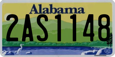 AL license plate 2AS1148