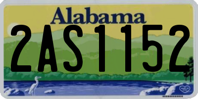 AL license plate 2AS1152