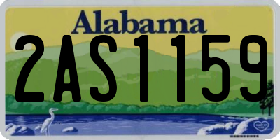 AL license plate 2AS1159