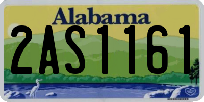 AL license plate 2AS1161