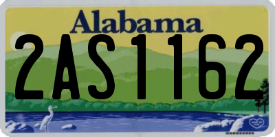 AL license plate 2AS1162