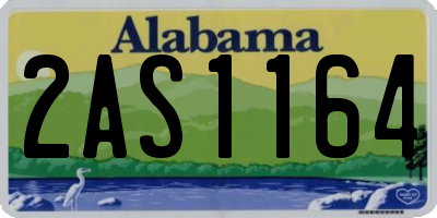 AL license plate 2AS1164