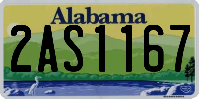 AL license plate 2AS1167