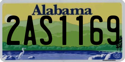 AL license plate 2AS1169
