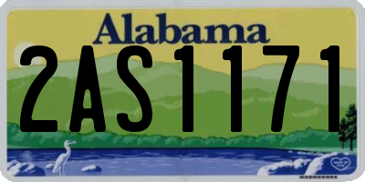 AL license plate 2AS1171