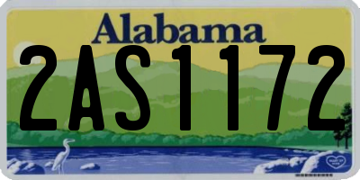 AL license plate 2AS1172