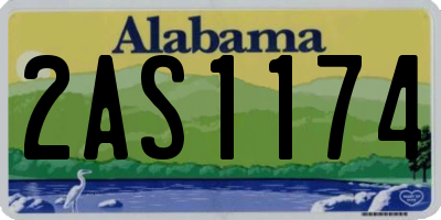 AL license plate 2AS1174