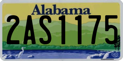 AL license plate 2AS1175