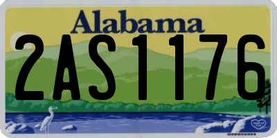 AL license plate 2AS1176
