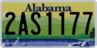 AL license plate 2AS1177