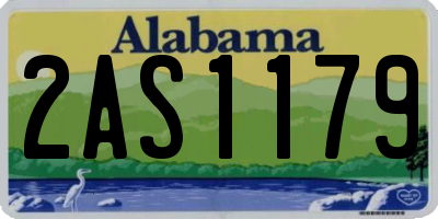 AL license plate 2AS1179