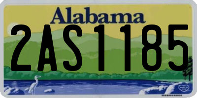 AL license plate 2AS1185