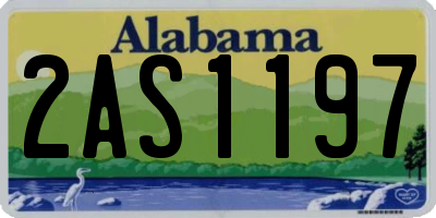 AL license plate 2AS1197
