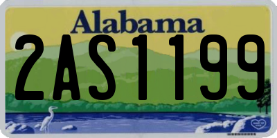 AL license plate 2AS1199