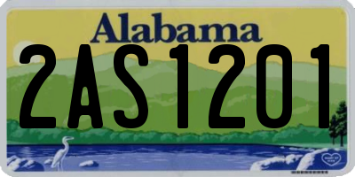 AL license plate 2AS1201