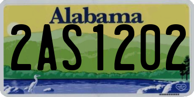 AL license plate 2AS1202