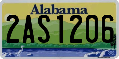 AL license plate 2AS1206