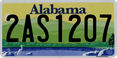 AL license plate 2AS1207