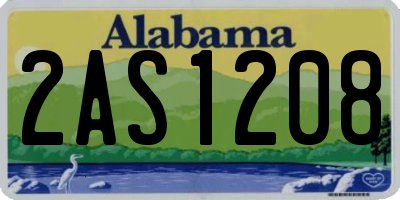 AL license plate 2AS1208