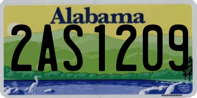 AL license plate 2AS1209