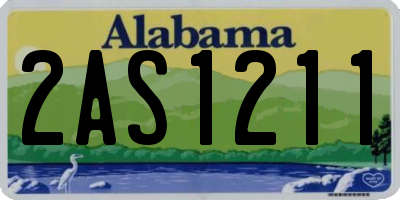 AL license plate 2AS1211