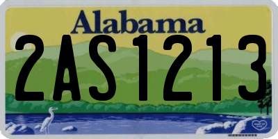 AL license plate 2AS1213