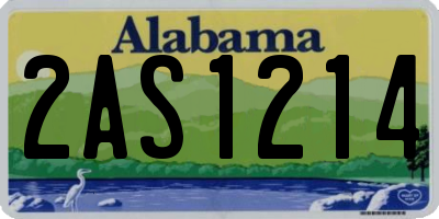 AL license plate 2AS1214