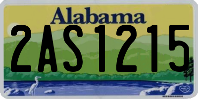 AL license plate 2AS1215