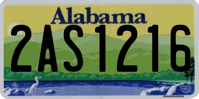 AL license plate 2AS1216