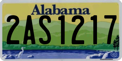 AL license plate 2AS1217