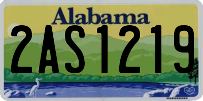 AL license plate 2AS1219