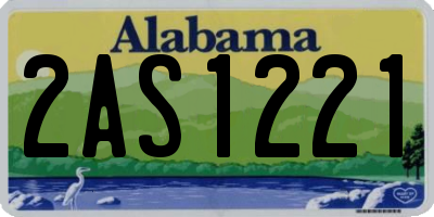 AL license plate 2AS1221