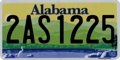 AL license plate 2AS1225