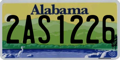 AL license plate 2AS1226