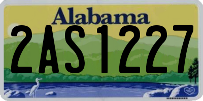 AL license plate 2AS1227