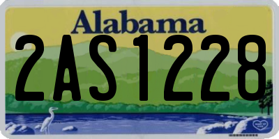 AL license plate 2AS1228